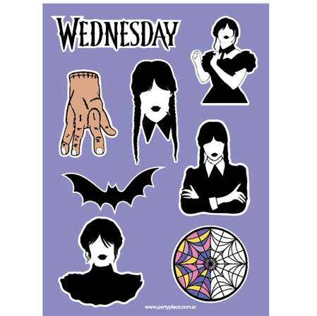 Stickers plancha Merlina 8s 1u